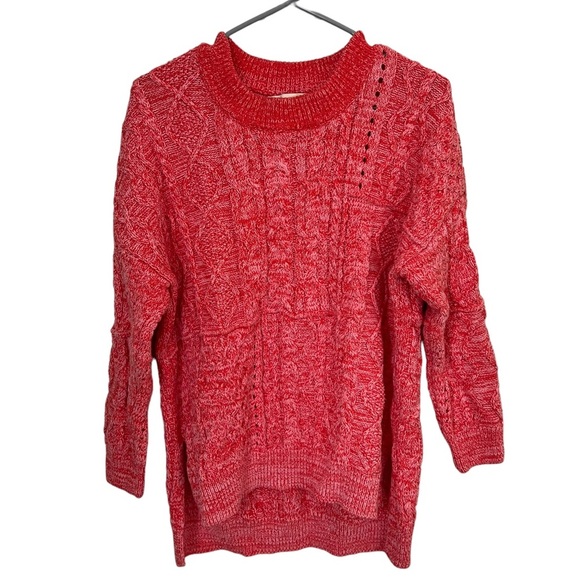 Pilcro Sweaters - Pilcro Anthropology Coral Knit Sweater M